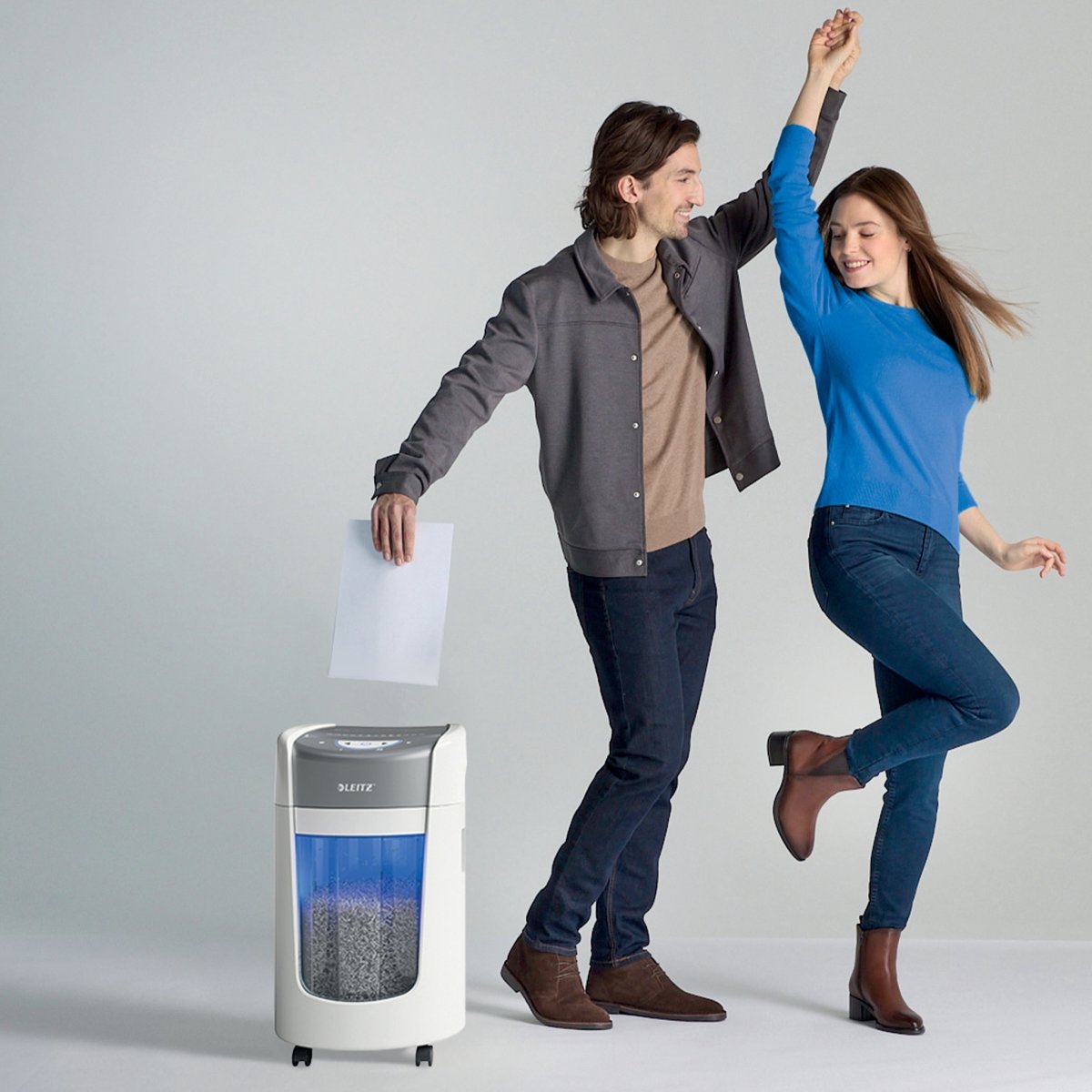 Leitz Dokumentförstörare t. hemmakontor P5 22L Vit