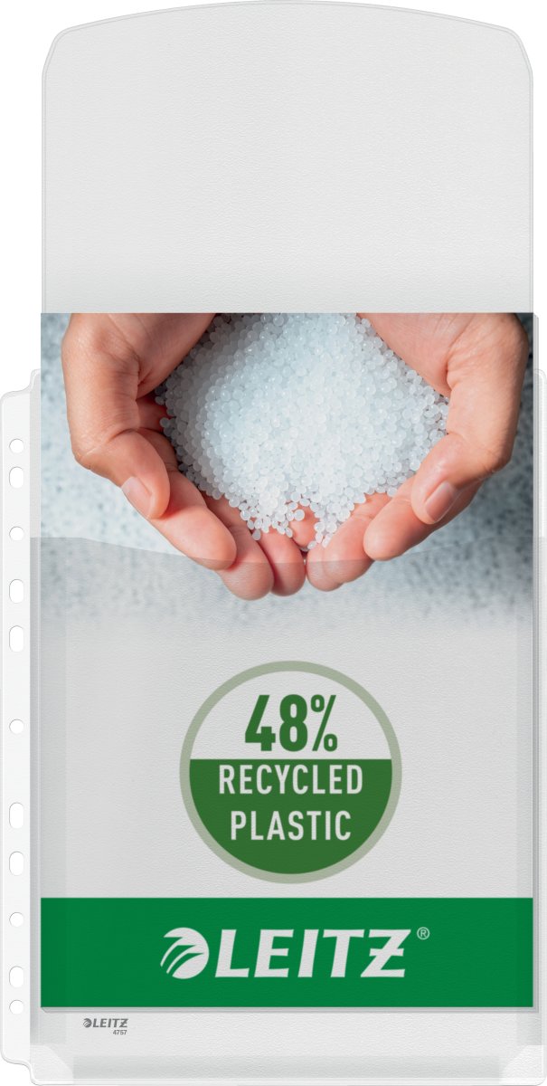 Leitz Plastficka | A4 | Exp. m. klaff | 5 st.