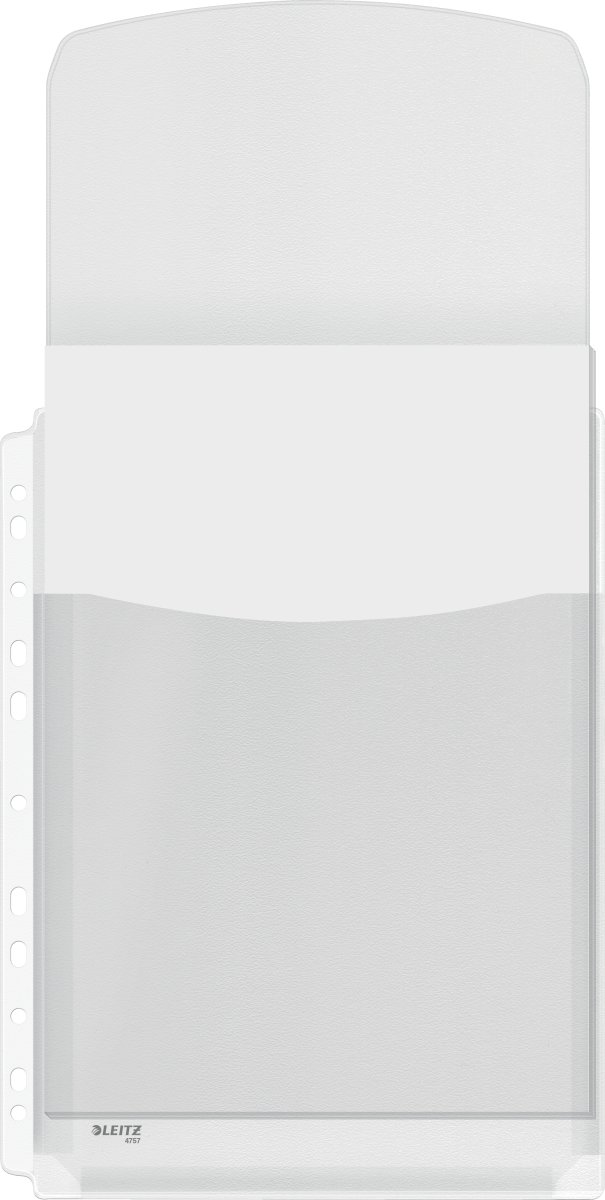 Leitz Plastficka | A4 | Exp. m. klaff | 5 st.