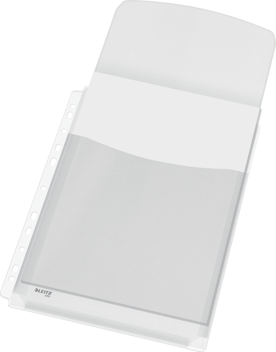 Leitz Plastficka | A4 | Exp. m. klaff | 5 st.