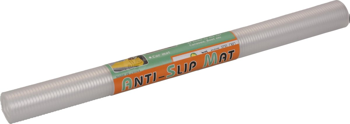 Halkfri matta, klar plast, 46x100 cm.