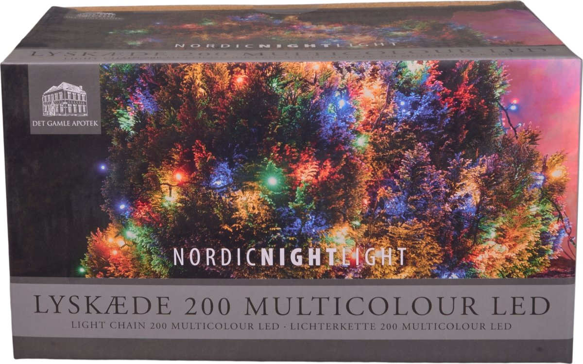 Ljusslinga m/200 LED, 19,9 m, flera färger