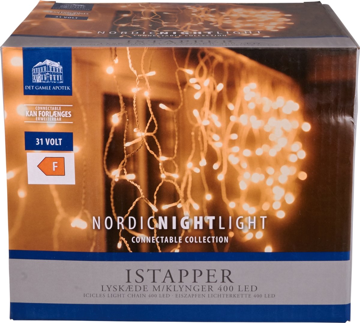 Ljusslinga Istappar m/400 LED, 7,9m, varmvit