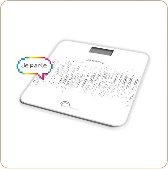 Little Balance personvåg, vit, tal