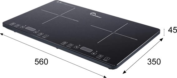 Little Balance dubbel induktionshäll, svart