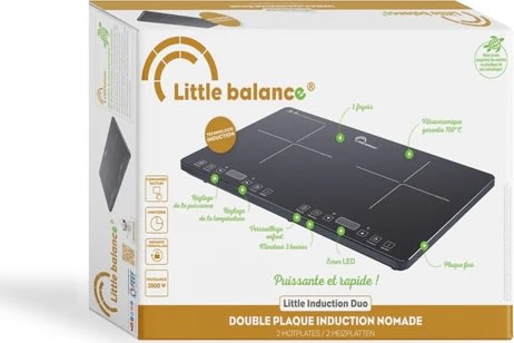 Little Balance dubbel induktionshäll, svart