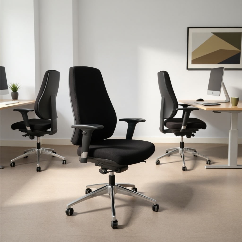 Kontorsstol Palermo | Med armstöd | Svart