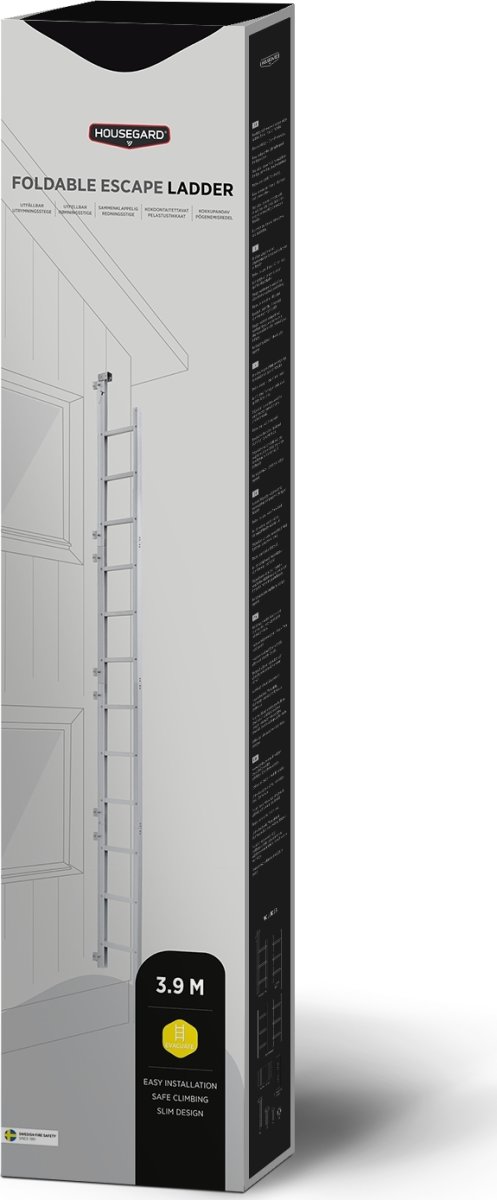 Housegard Utrymningsstege, 3,9 meter, utfällbar