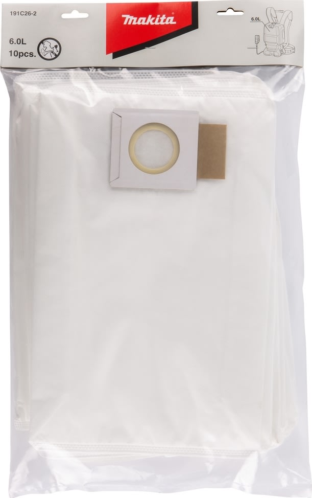 Makita Dammpåse för ryggdammsugare DVC660Z, 10 st.