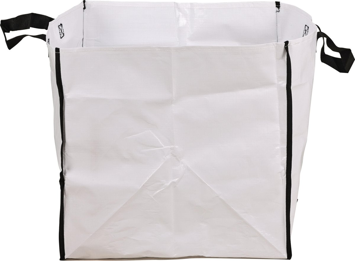 Pop-up trädgårdssäck, vit, kraftig, 42x42x42 cm.