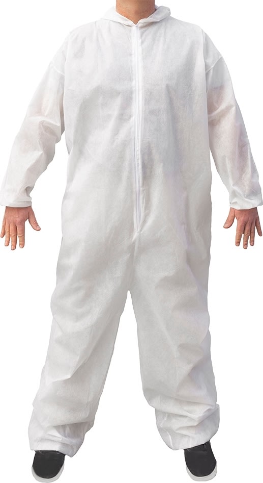 Basic Engångsdräkt/Skyddsdräkt | M | Vit