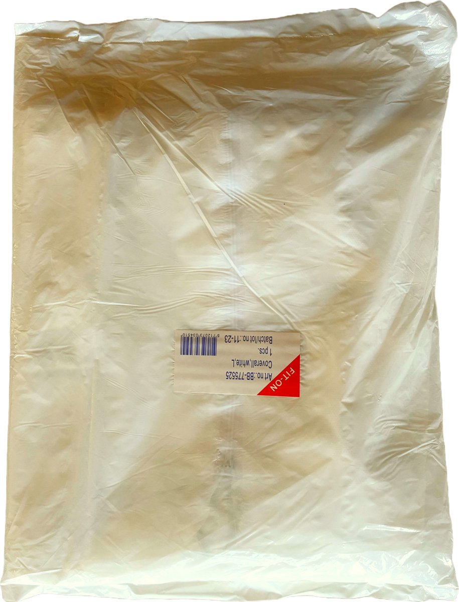 Basic Engångsoverall| XL |Skyddsoverall | XL | Vit