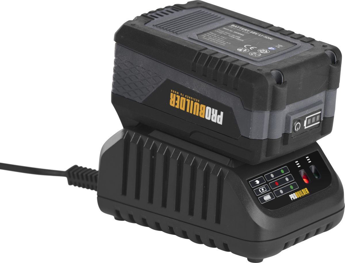 Probuilder Laddare+Batteri 4.0Ah 18V