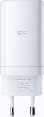 Allity Laddare, 2x USB-C, 1x USB-A, 65W - Vit