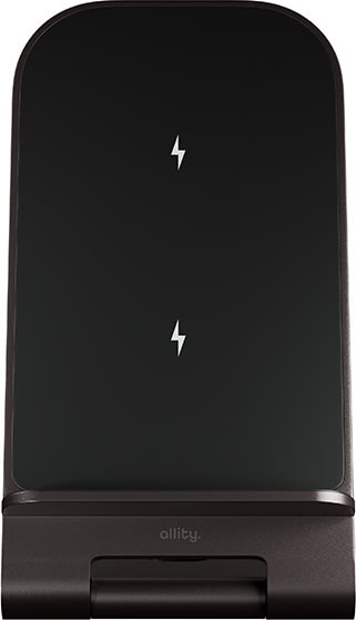 Allity Trådlös laddare, 15W, Grafit - AWC-100