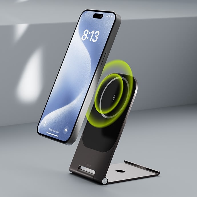 Allity Trådlös laddare, 15WMS, Grafit - AWC-200