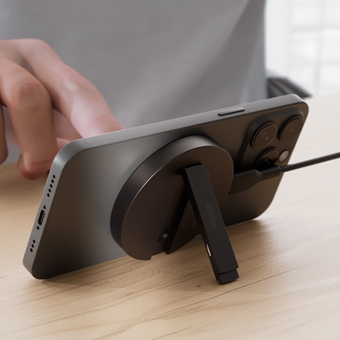 Allity Trådlös laddare, 15WMS, Grafit - AWC-210