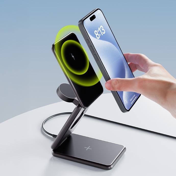 Allity Trådlös laddare, 3-i-1 - AWC-230-22WMS