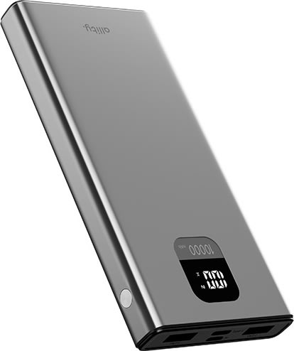 Allity Powerbank, 22,5W, Grå - APB-100