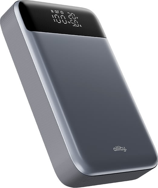 Allity Powerbank, 130W, 19200 mAh - Grå
