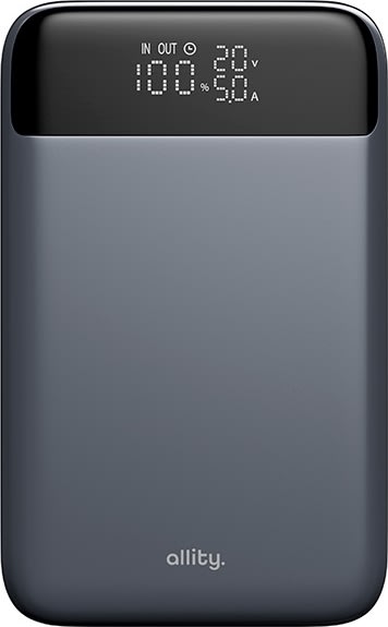 Allity Powerbank, 130W, 19200 mAh - Grå