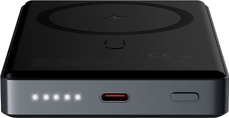 Allity Trådlös powerbank, 20W, 10000 mAh - Grå