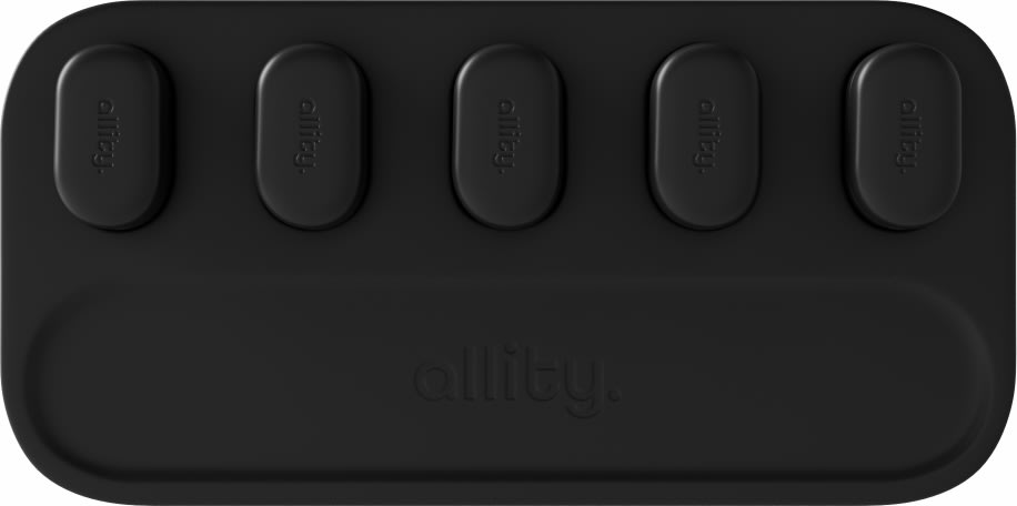 Allity Kabelorganisatör, Magnetisk, Svart ASA-410