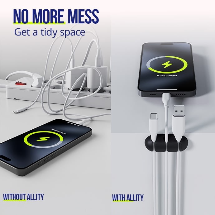 Allity Kabelorganisatör, 3-Pack - ASA-400