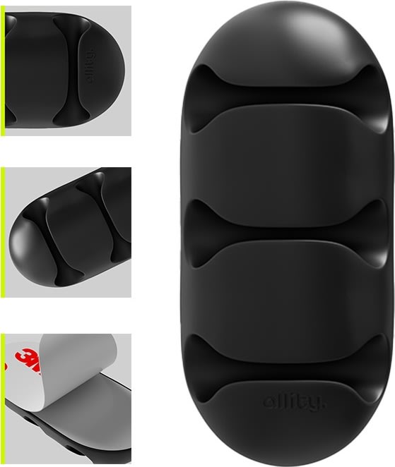 Allity Kabelorganisatör, 3-Pack - ASA-400