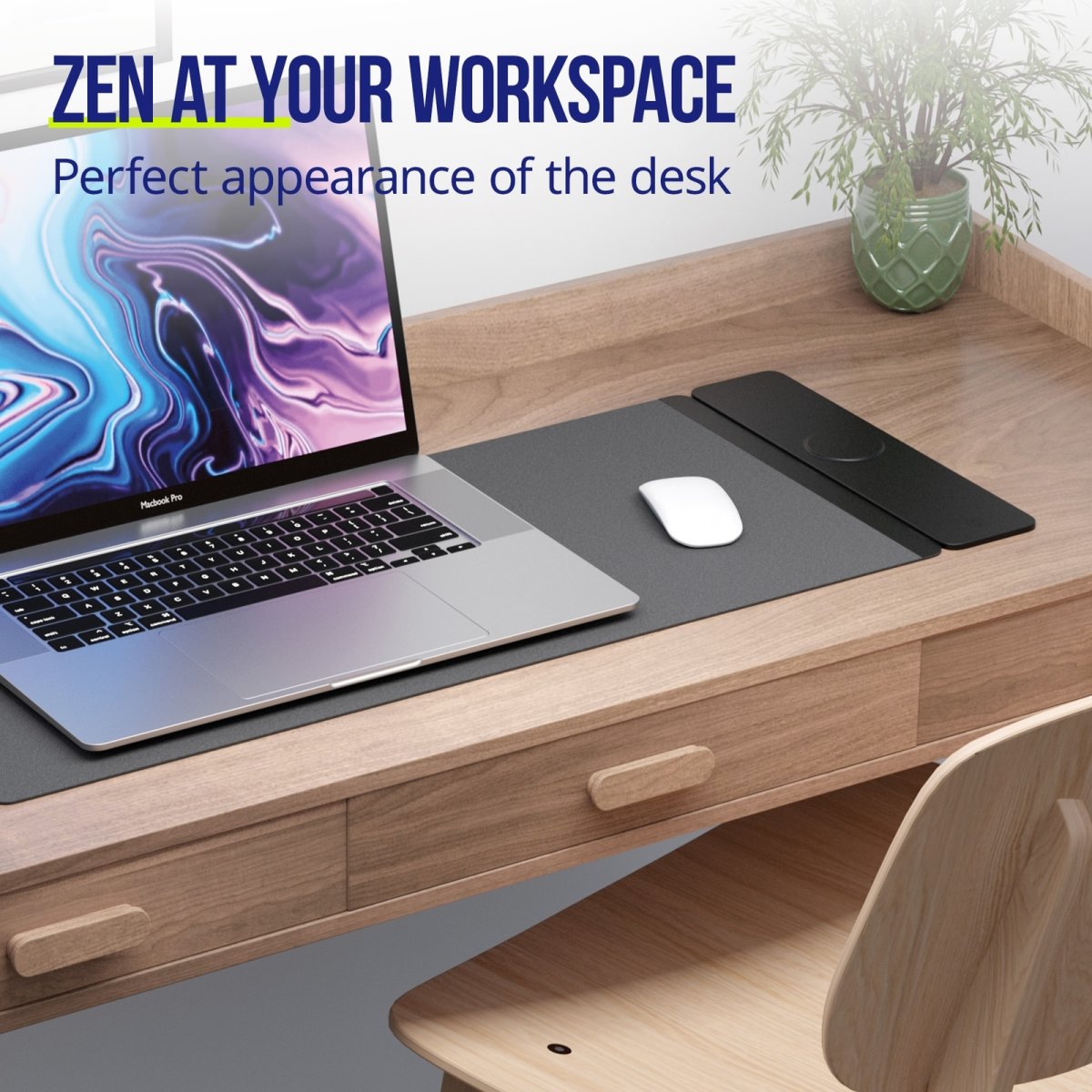 Allity Datorunderlägg, trådlös laddning 4-i-1, 15W