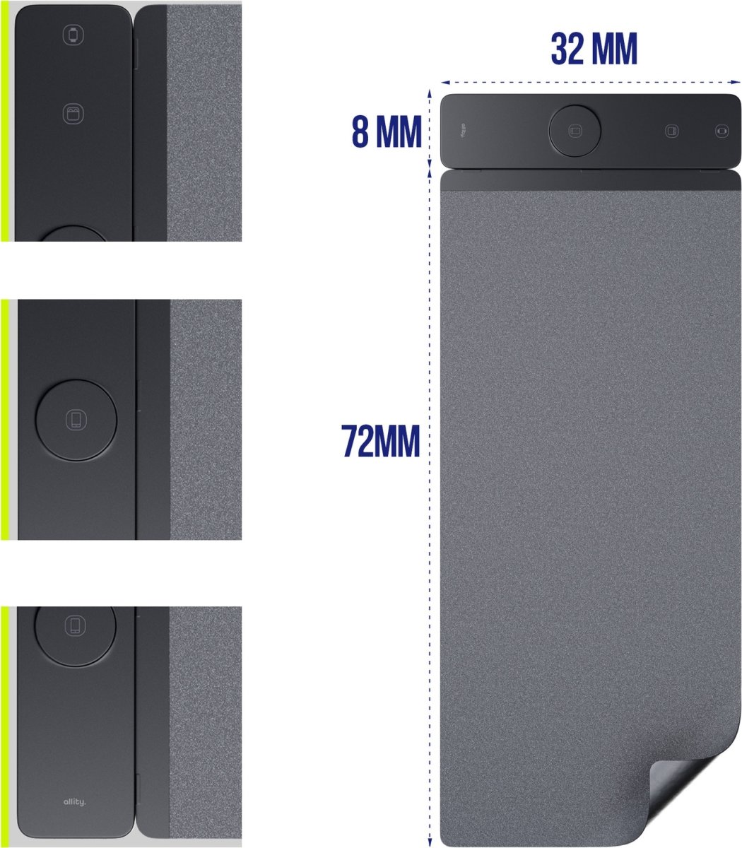 Allity Datorunderlägg, trådlös laddning 4-i-1, 15W