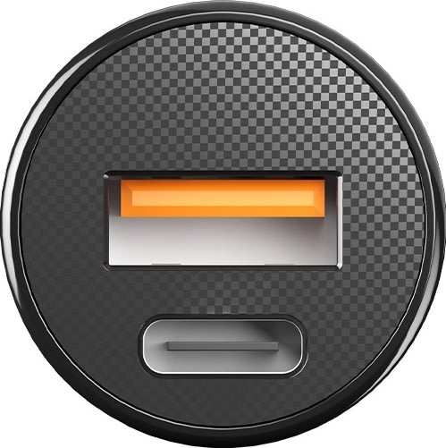 Allity Cigarstik, 1x USB-C, 1x USB-A. 30W - Svart