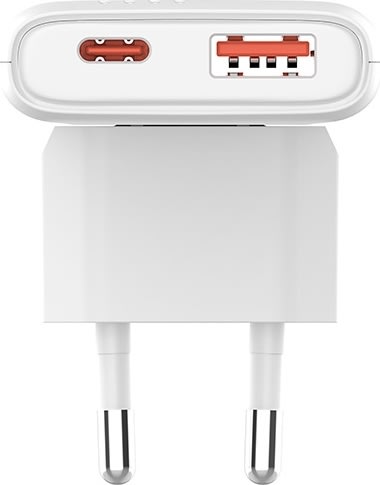 Allity Laddare, 1x USB-C, 1x USB-A, 65W - Vit