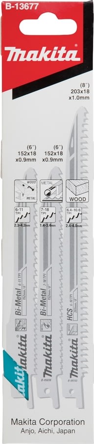 Makita Bajonettsågbladset, 3 st.