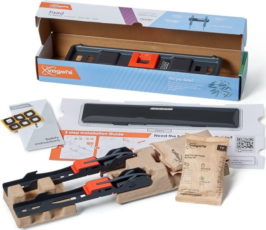 Vogel's TV-väggfäste, svart - TVM 3295