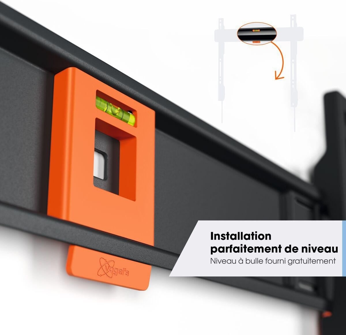 Vogel's TV-väggfäste, svart - TVM 3295