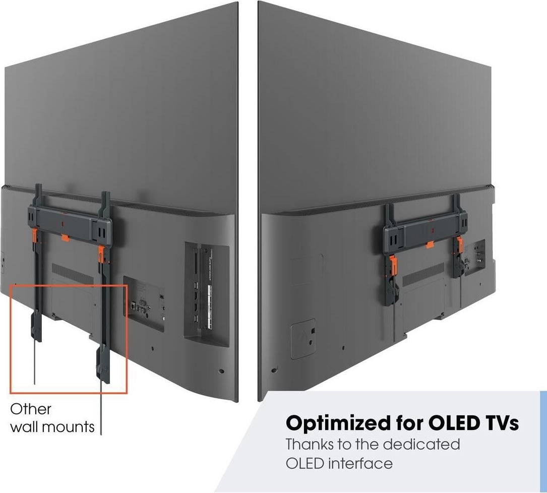 Vogel's TV-väggfäste, svart - TVM 3405