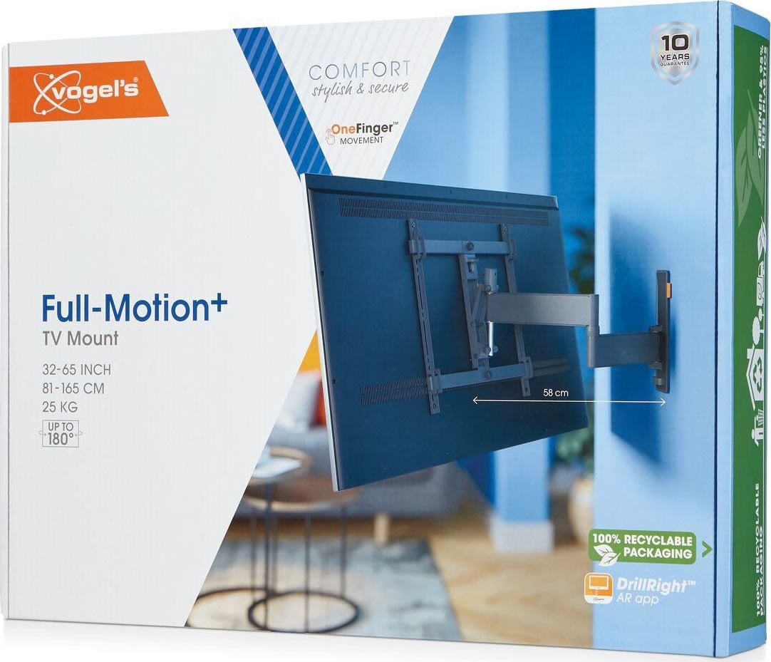 Vogel*s TV-väggfäste, svart - full motion