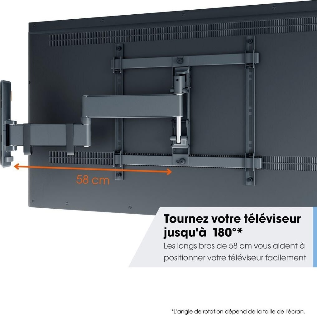 Vogel*s TV-väggfäste, svart - full motion