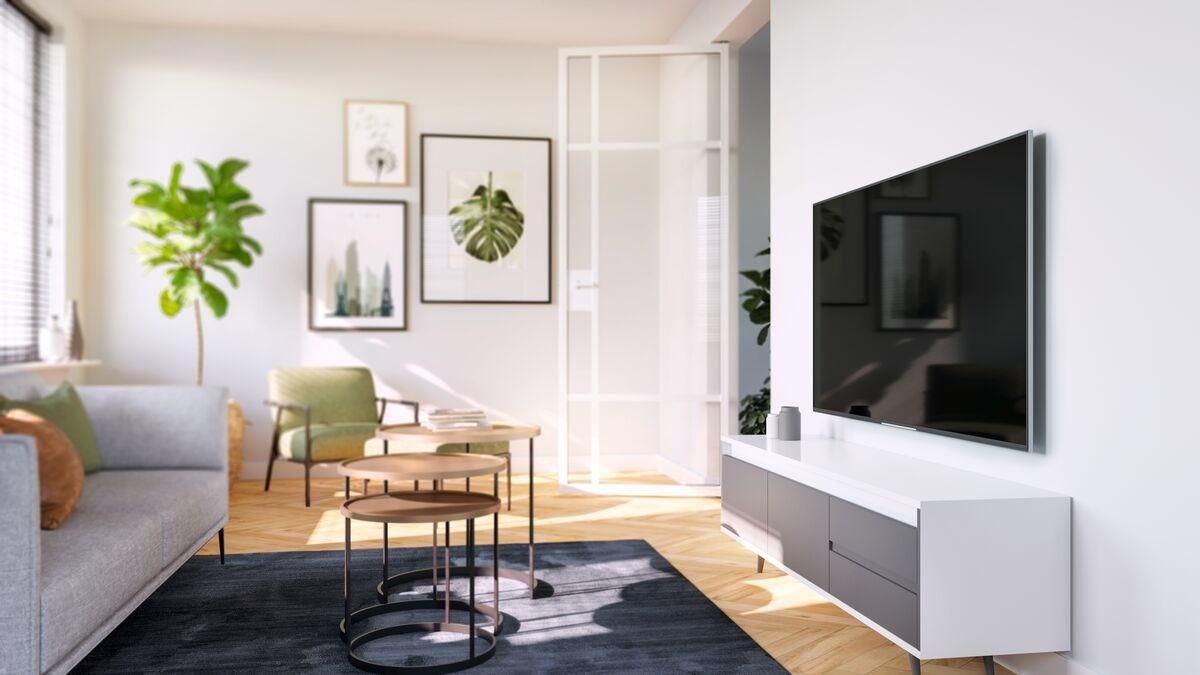 Vogel's TV-väggfäste, svart - TVM 3605