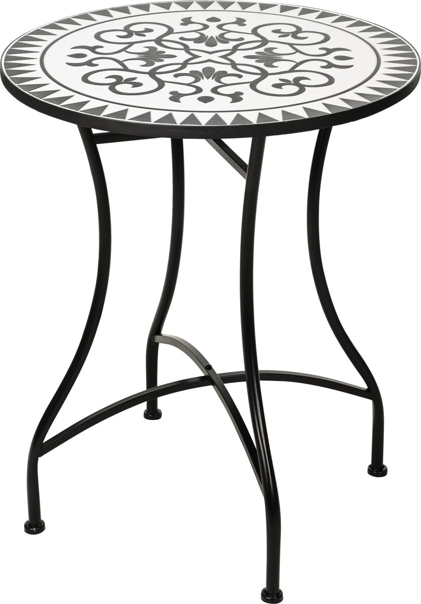 Bistro Oxford mosaik cafebord, järn
