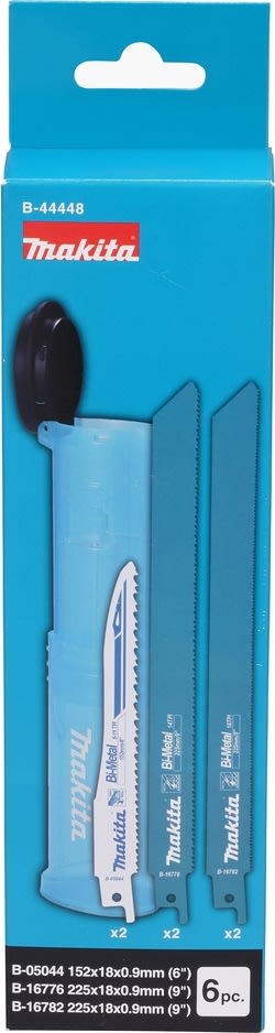 Makita Bajonettsågbsetsats i ask, 6 st.