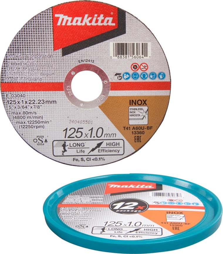 Makita kapskiva, Ø125mm, 12 st.