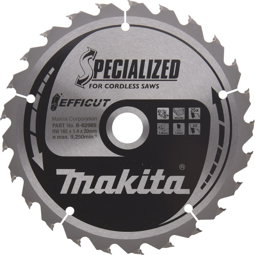 Makita Efficut-sågklinga, Ø165mm, 25T