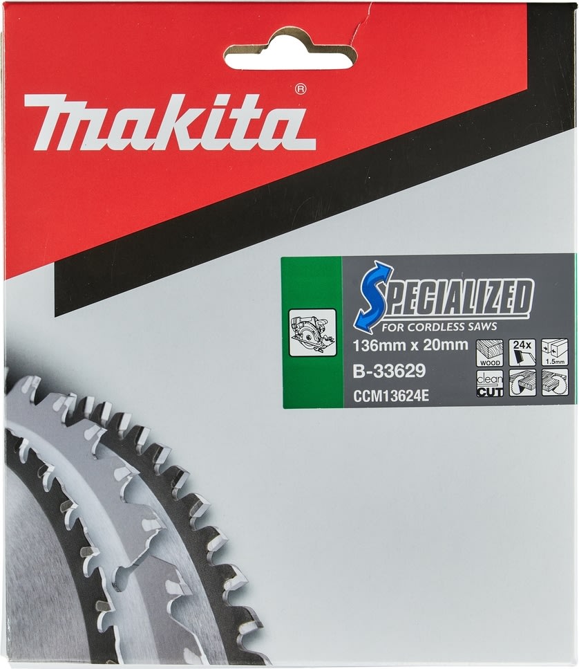 Makita HM-sågklinga, Ø136mm, 24T