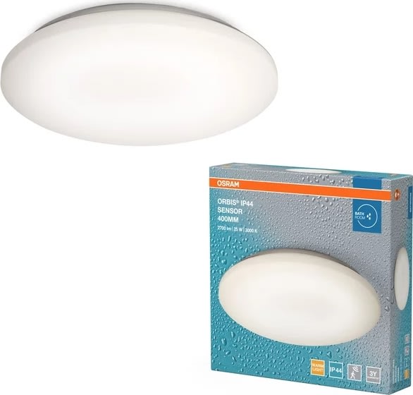 Osram LED-vägglampa, vit, 25W - Orbis IP44