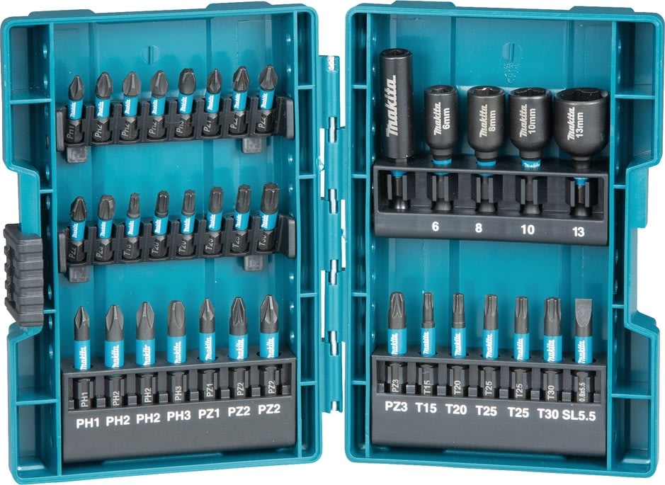 Makita Bitsset med 35 delar, Impact Black