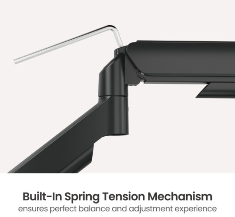 eStuff dubbel skärmhållare - för skrivbord