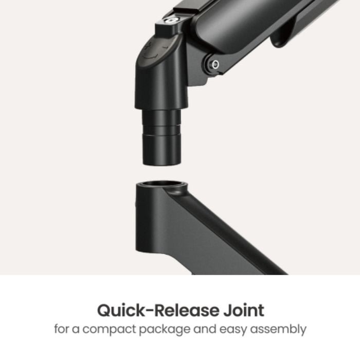 eSTUFF skärmhållare, svart - för skrivbord