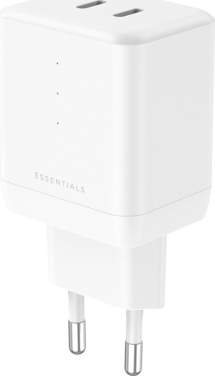Essentials-laddare 35W, USB-C, vit
